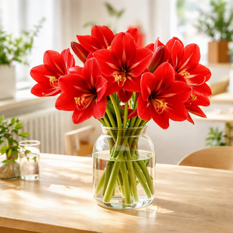 Amaryllis - röd - bild 2