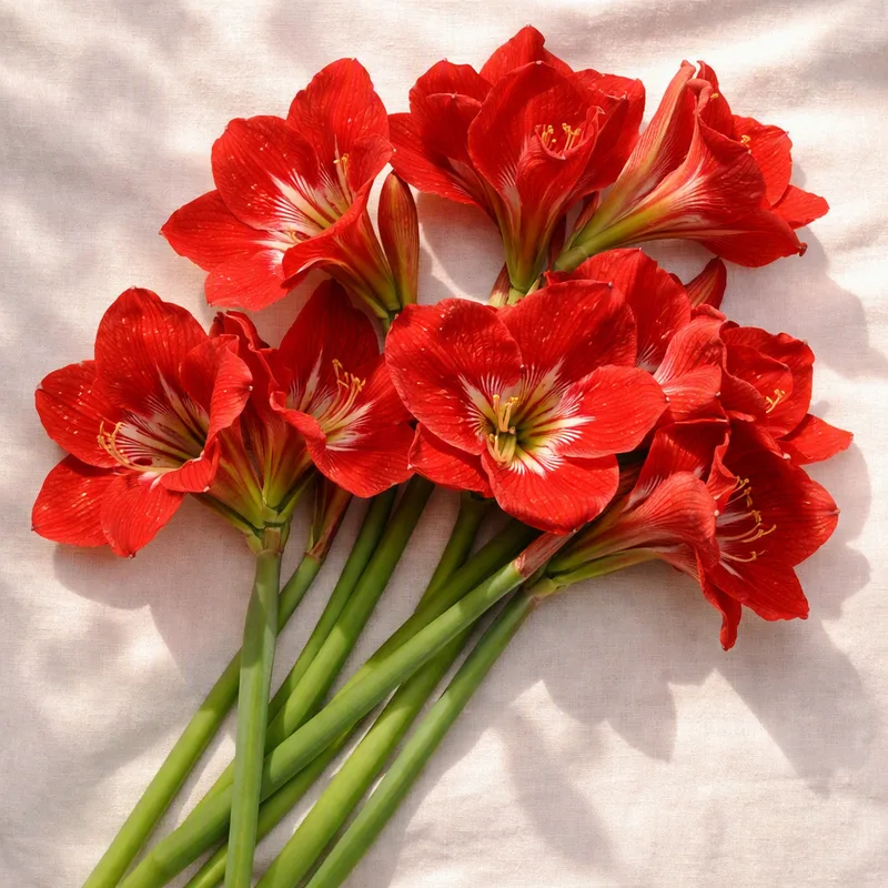 Amaryllis - röd - bild 4