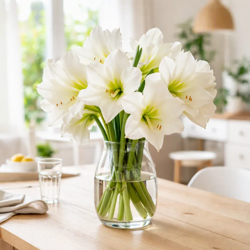 Amaryllis - vit - bild 2