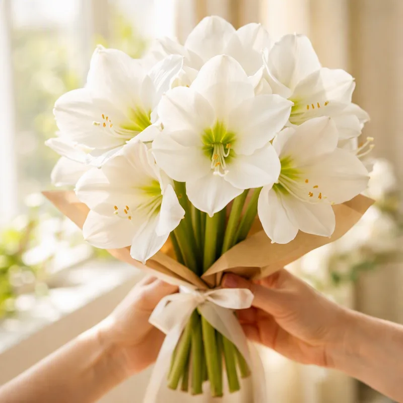 Amaryllis - vit - bild 3