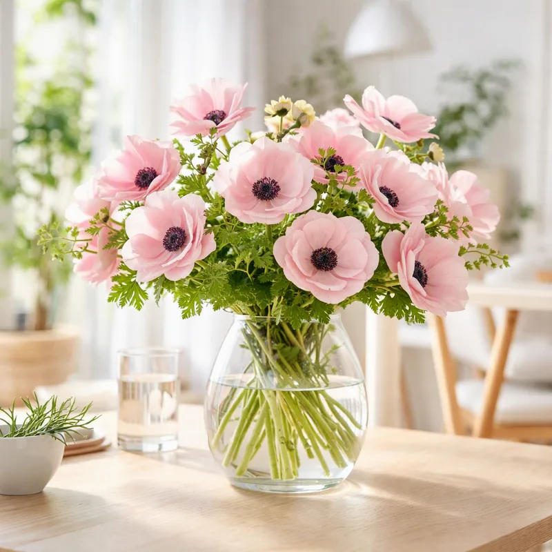 Anemon - rosa - bild 2