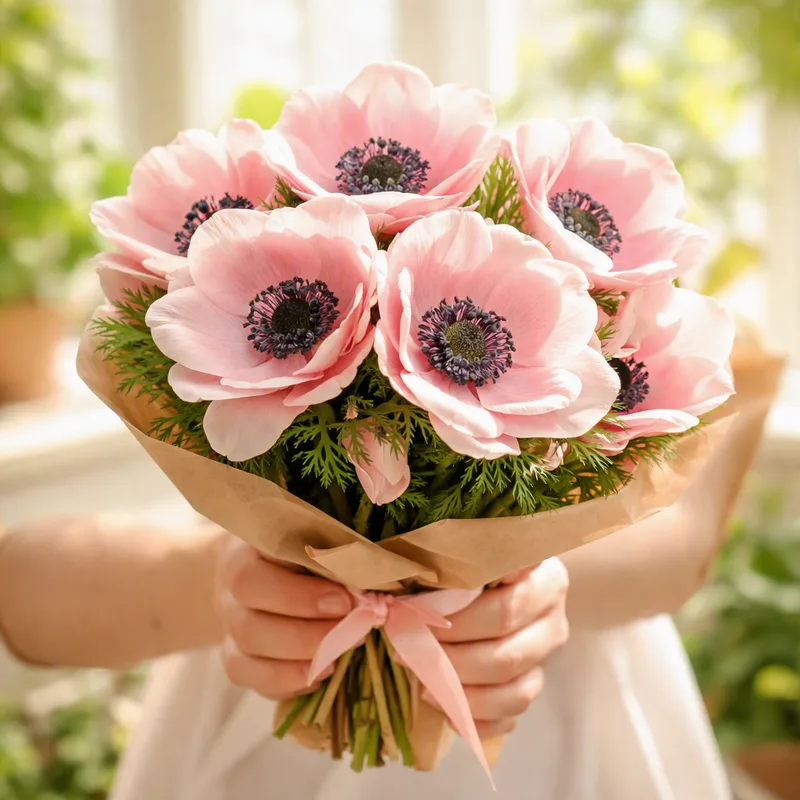Anemon - rosa - bild 3