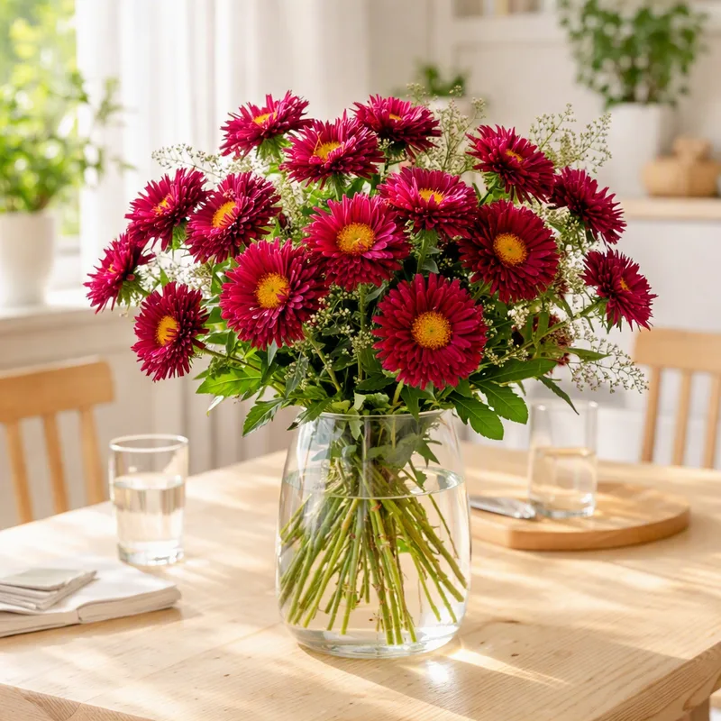 Aster - röd - bild 2