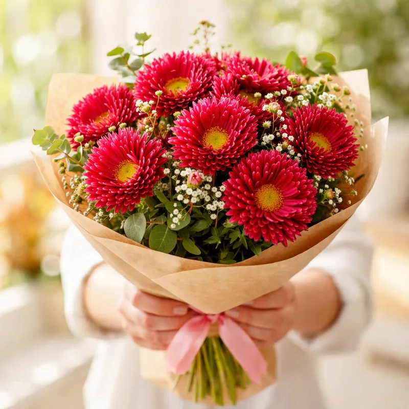 Aster - röd - bild 3
