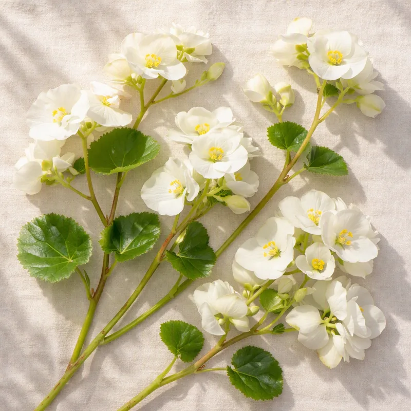 Begonia - vit - bild 4