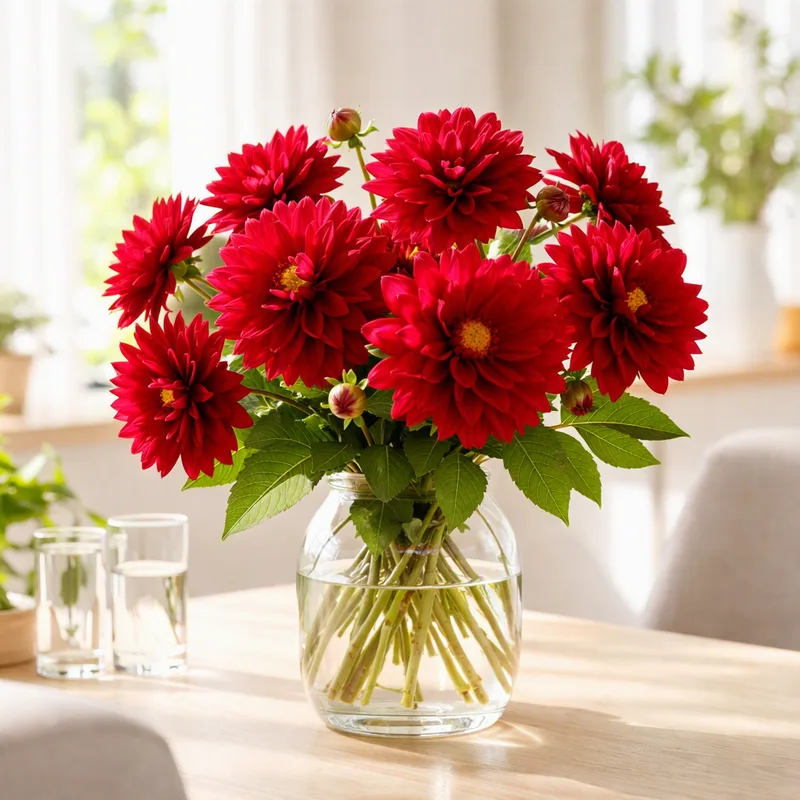 Dahlia - röd - bild 2
