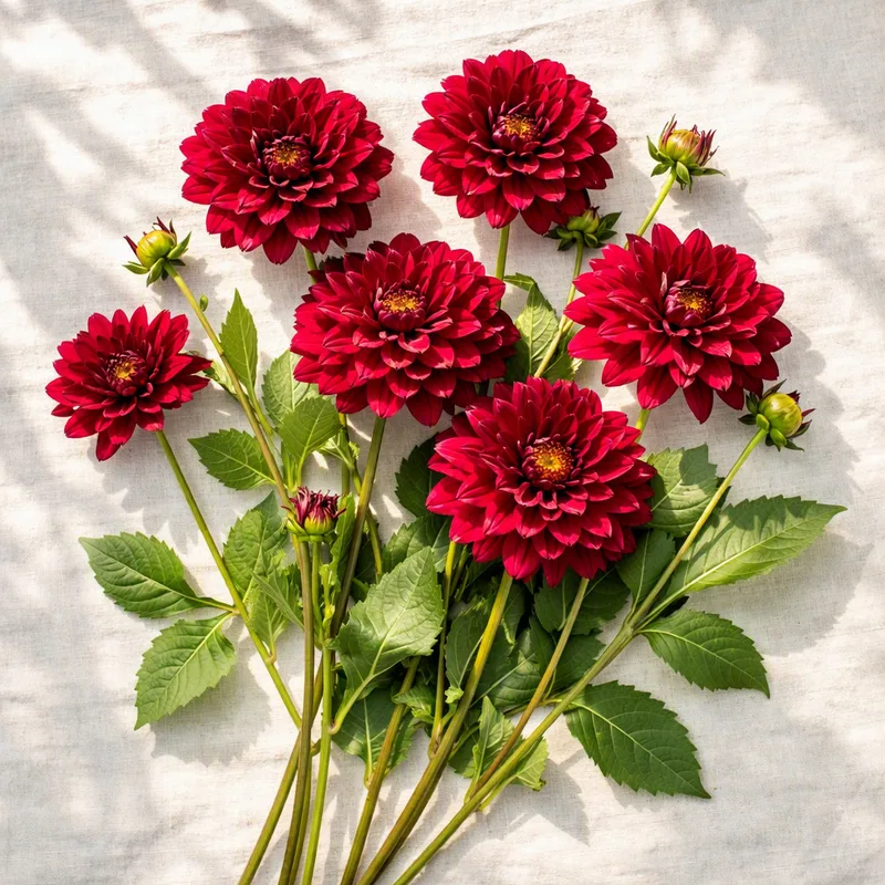 Dahlia - röd - bild 4