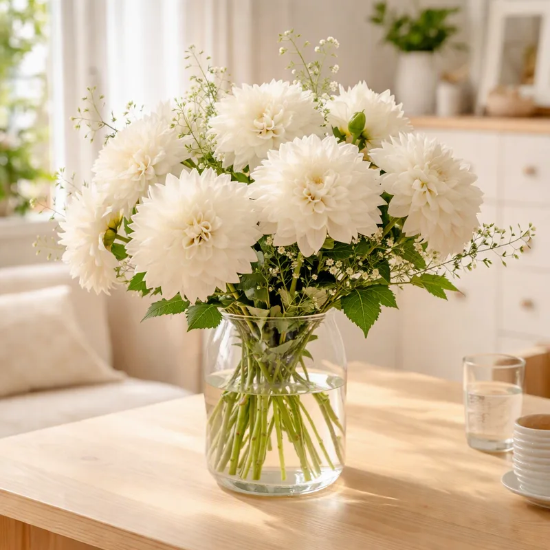 Dahlia - vit - bild 2