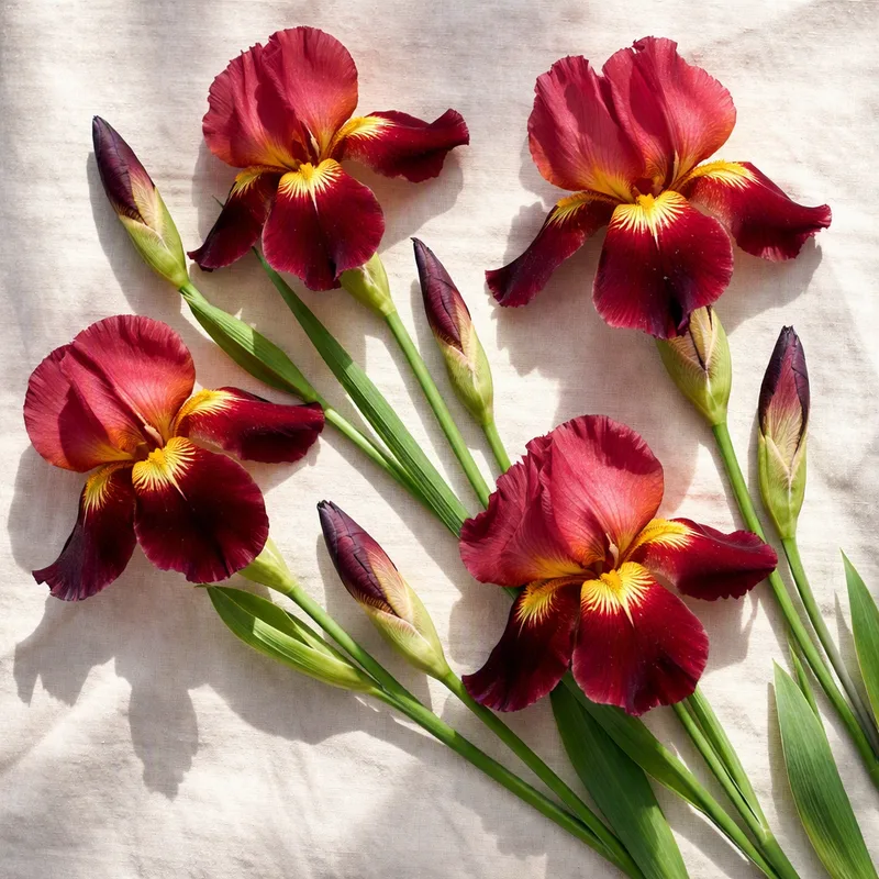 Iris - röd - bild 4
