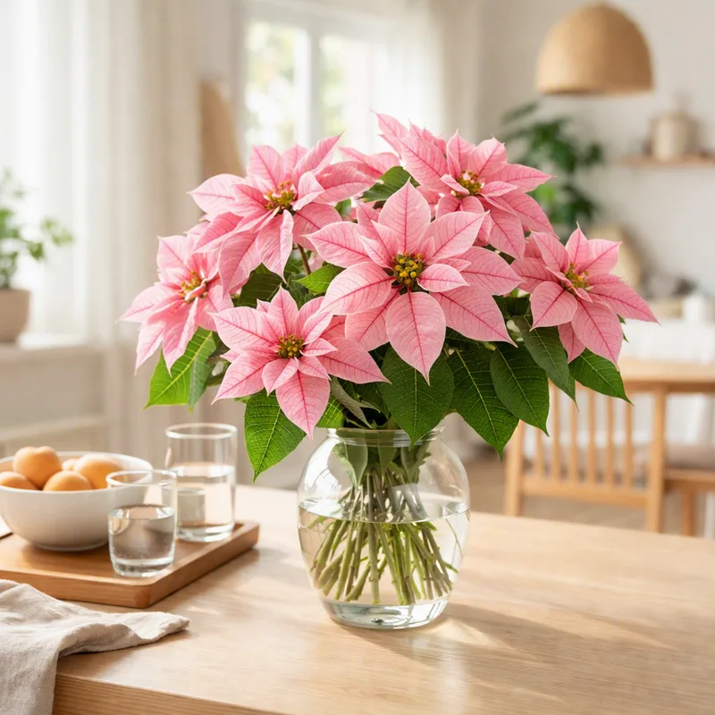 Julstjärna - rosa - bild 2