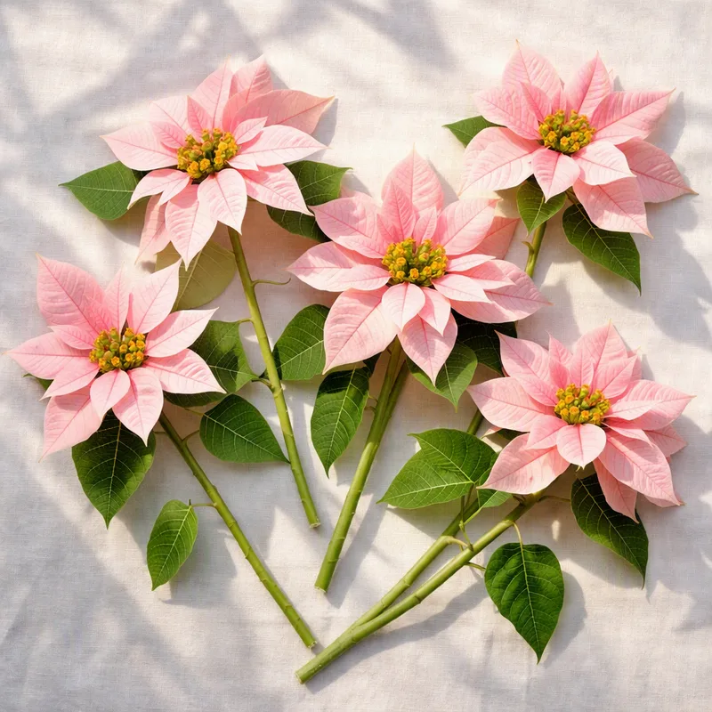 Julstjärna - rosa - bild 4