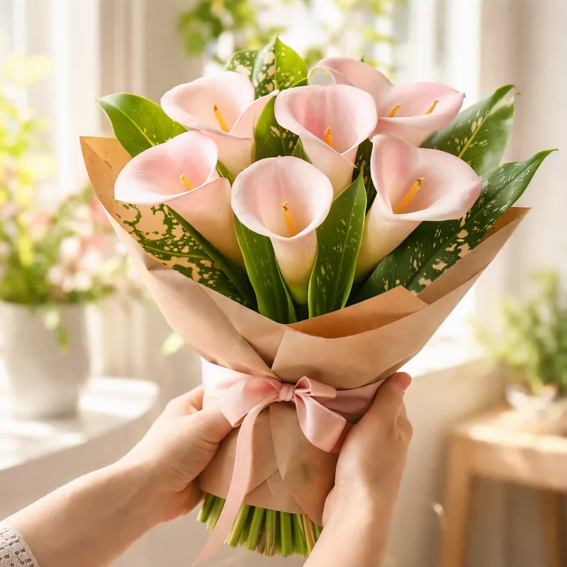 Kalla (calla) - rosa - bild 3