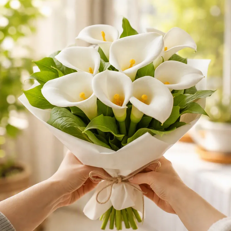 Kalla (calla) - vit - bild 3
