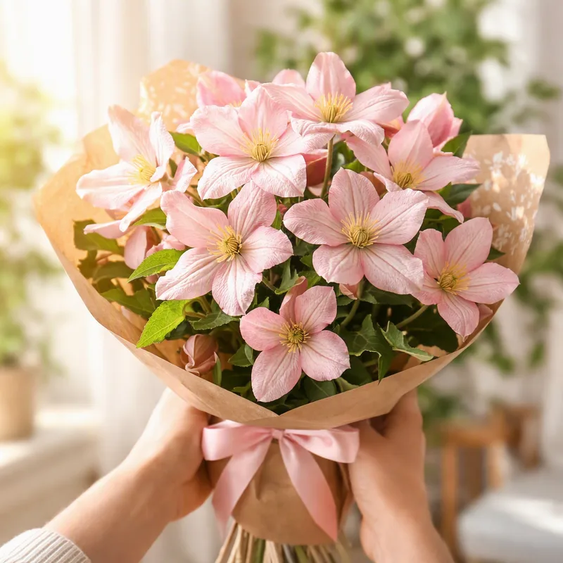 Klematis - rosa - bild 3