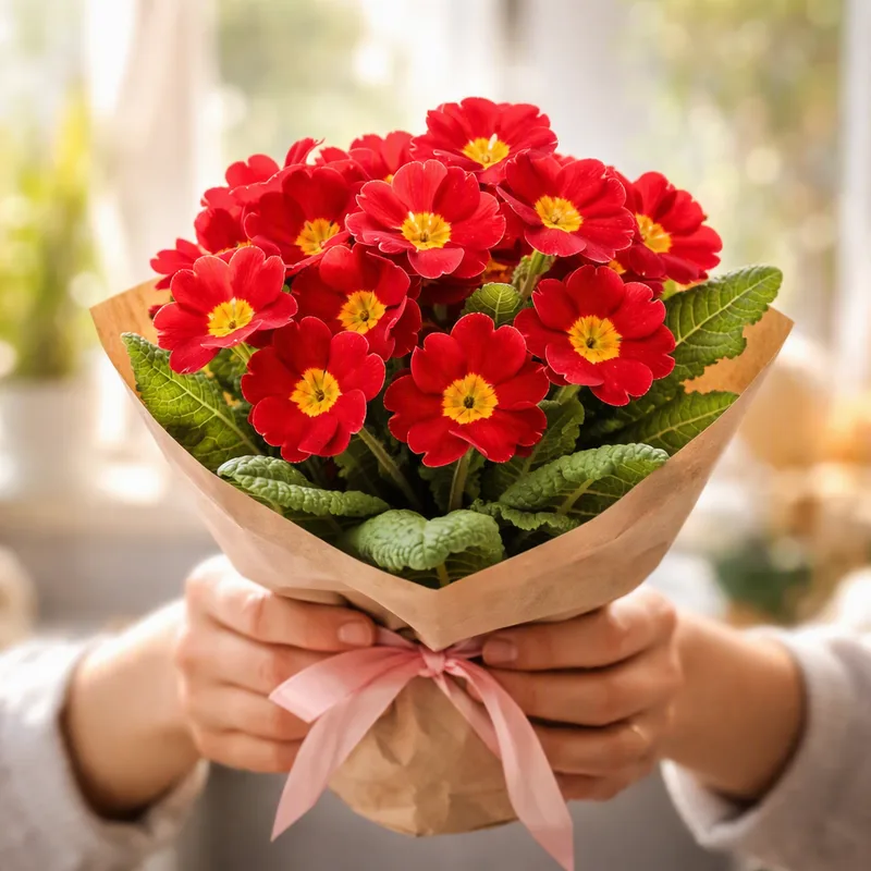 Primula - röd - bild 3