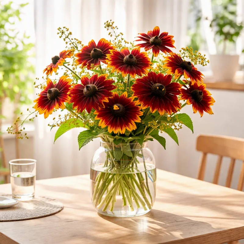Rudbeckia - röd - bild 2