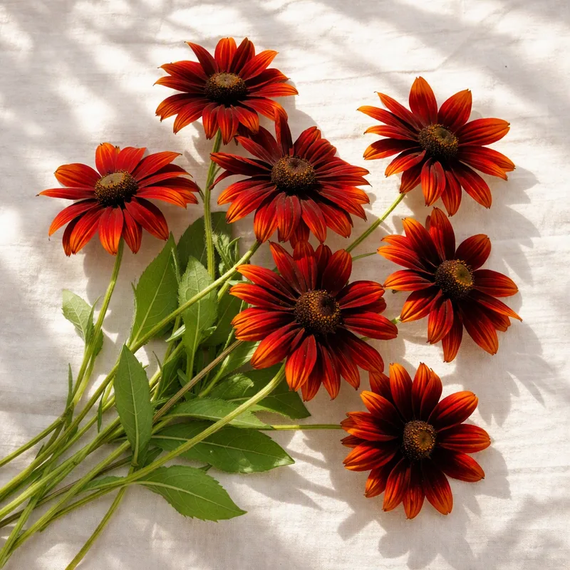 Rudbeckia - röd - bild 4