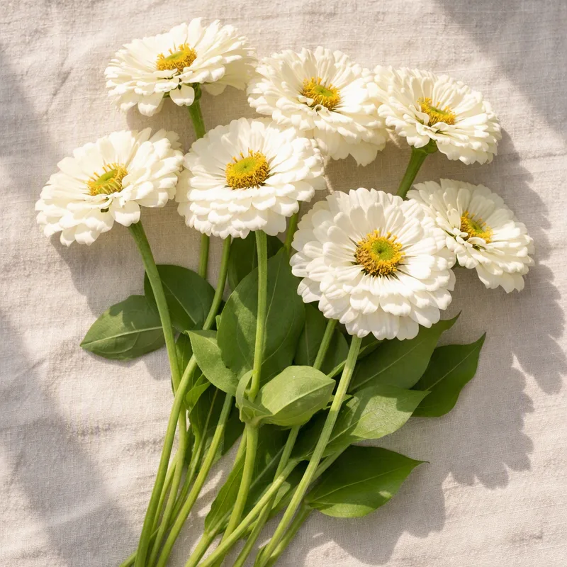 Zinnia - vit - bild 4